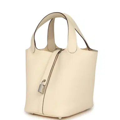 HERMÈS Hermes Picotin Lock 18 Nata Clemence Palladium Hardware | Thumbnail 5