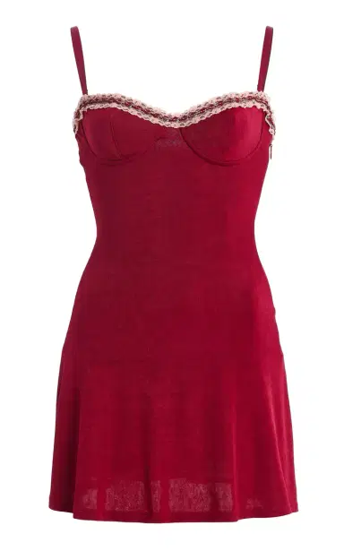 Mirror Palais Ruffled Chiffon Mini Dress | Thumbnail 1