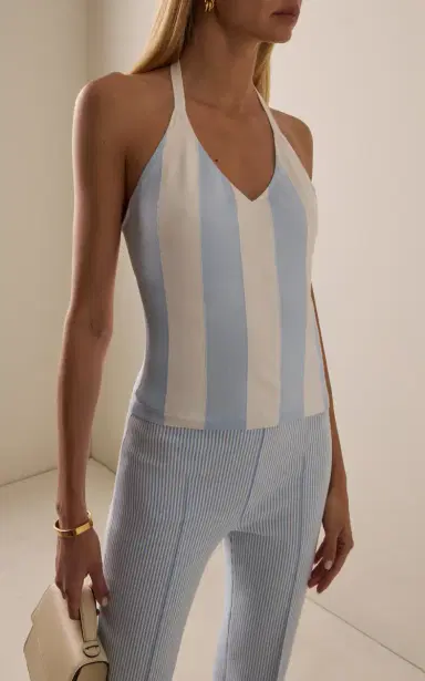 HIGH SPORT Exclusive Maira Striped Halter Top | Thumbnail 2 HIGH SPORT Exclusive Maira Striped Halter Top | Thumbnail 2