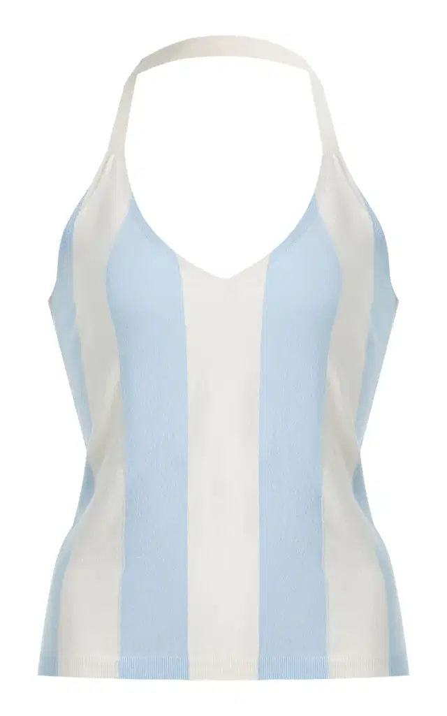 High Sport Exclusive Maira Striped Halter Top