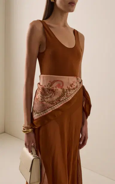 Zimmermann Aster Scarf-Detailed Knit Maxi Dress | Thumbnail 3 Zimmermann Aster Scarf-Detailed Knit Maxi Dress | Thumbnail 3