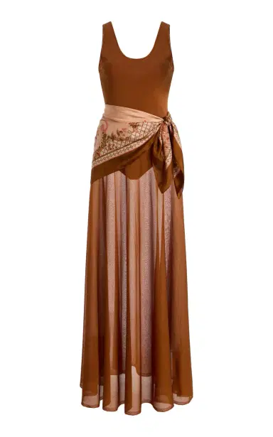 Zimmermann Aster Scarf-Detailed Knit Maxi Dress | Thumbnail 6 Zimmermann Aster Scarf-Detailed Knit Maxi Dress | Thumbnail 6