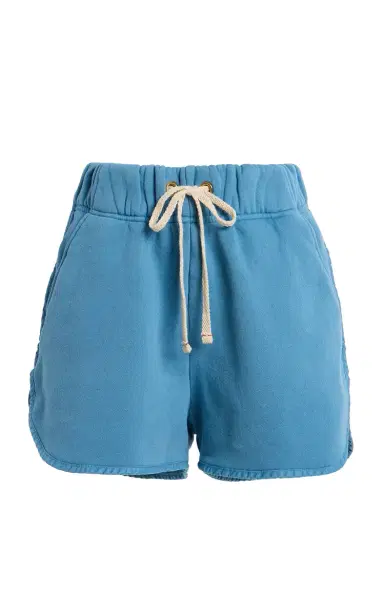 Les Tien Exclusive Serena Scallop Cotton Mini Shorts | Thumbnail 11