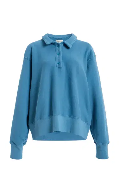 Les Tien Exclusive Cotton Henley Polo Sweatshirt | Thumbnail 13