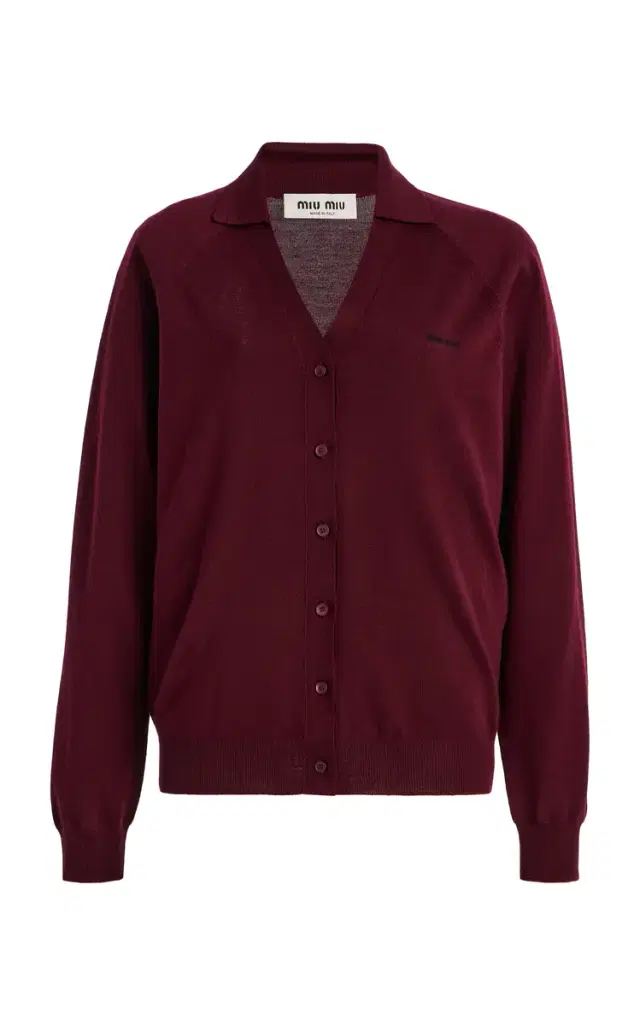 Button-Down Wool Cardigan