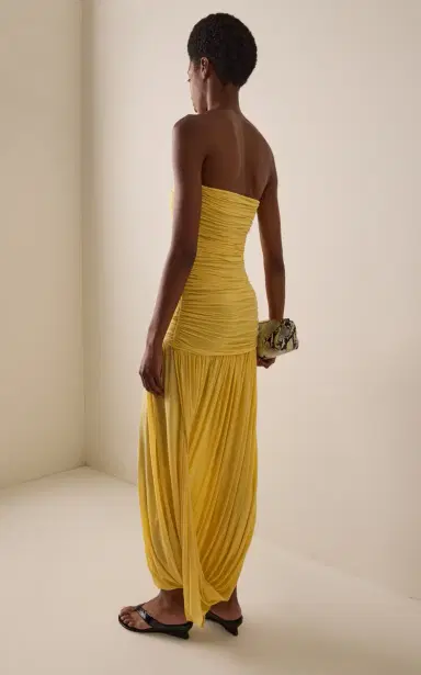 Maygel Coronel Halo Ruched Jersey Maxi Dress | Thumbnail 4
