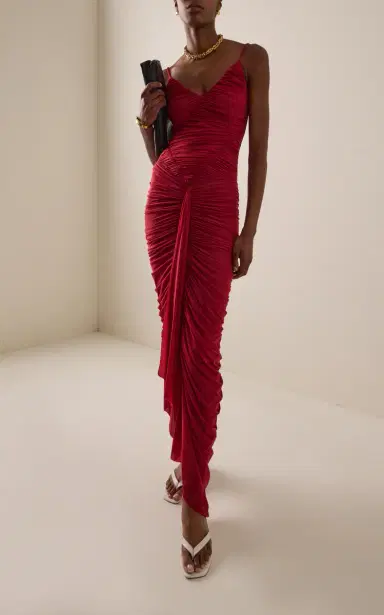 Maygel Coronel Mater Ruched Jersey Maxi Dress | Thumbnail 3 Maygel Coronel Mater Ruched Jersey Maxi Dress | Thumbnail 3