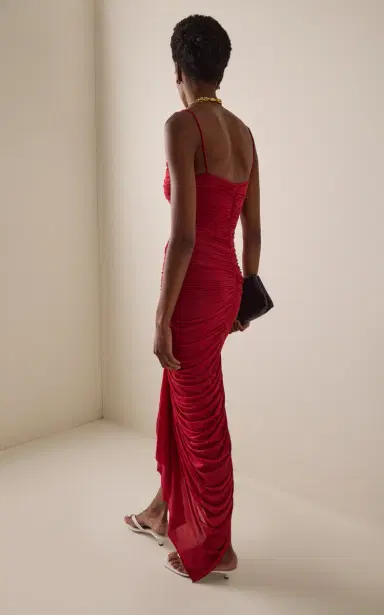 Maygel Coronel Mater Ruched Jersey Maxi Dress | Thumbnail 4 Maygel Coronel Mater Ruched Jersey Maxi Dress | Thumbnail 4