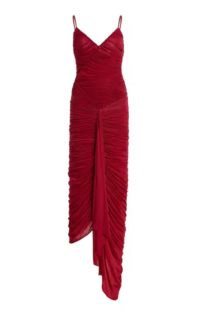 Maygel Coronel Mater Ruched Jersey Maxi Dress | Thumbnail 1 Maygel Coronel Mater Ruched Jersey Maxi Dress | Thumbnail 1