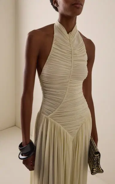 Maygel Coronel Solenne Ruched Jersey Jumpsuit | Thumbnail 3 Maygel Coronel Solenne Ruched Jersey Jumpsuit | Thumbnail 3