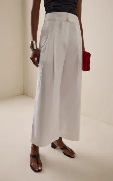 Proenza Schouler White Label Raver Cropped Poplin Wide-Leg Pants | Thumbnail 3 Proenza Schouler White Label Raver Cropped Poplin Wide-Leg Pants | Thumbnail 3