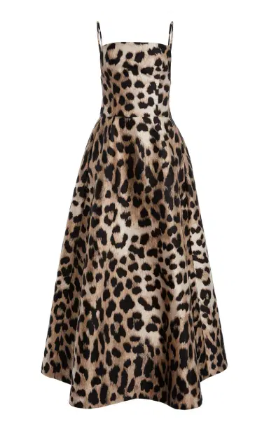 Givenchy Sliced Leopard Midi Dress | Thumbnail 1