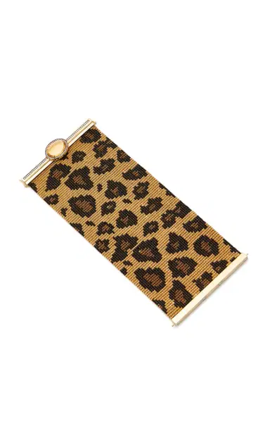 Silvia Furmanovich 18K Yellow Gold Leopard Woven Bead Bracelet | Thumbnail 5