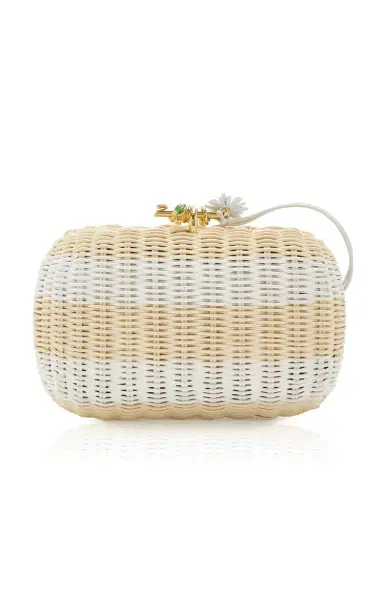 Bottega Veneta Knot Striped Wicker Clutch | Thumbnail 5 Bottega Veneta Knot Striped Wicker Clutch | Thumbnail 5