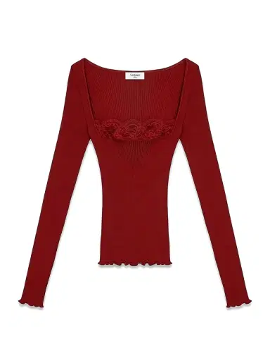 Saint Laurent Lace-Trimmed Silk Top | Thumbnail 1 Saint Laurent Lace-Trimmed Silk Top | Thumbnail 1