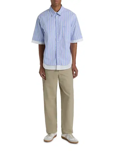 Simkhai Men's Steven Double-Layer Shirt | Thumbnail 2 Simkhai Men's Steven Double-Layer Shirt | Thumbnail 2