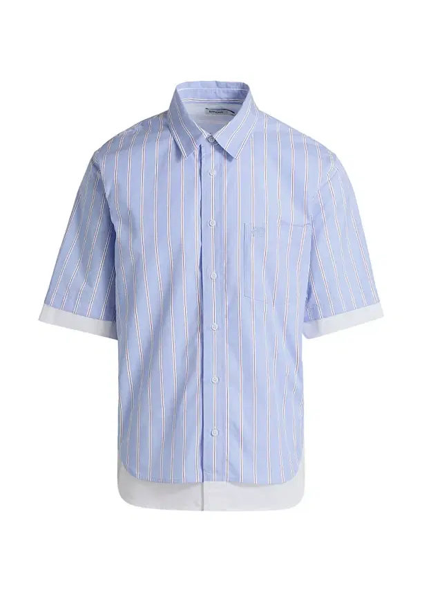 Men's Steven Double-Layer Shirt - Bluebell Stripe