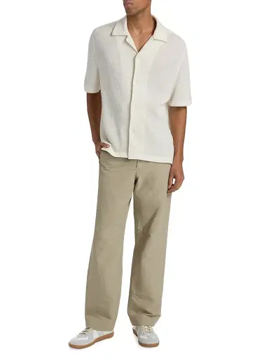 Simkhai Men's Troy Rib-Knit Shirt | Thumbnail 2 Simkhai Men's Troy Rib-Knit Shirt | Thumbnail 2