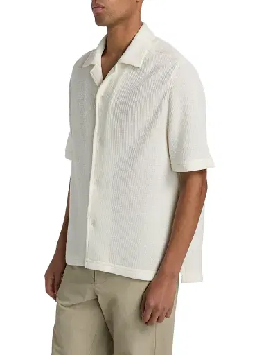Simkhai Men's Troy Rib-Knit Shirt | Thumbnail 4 Simkhai Men's Troy Rib-Knit Shirt | Thumbnail 4