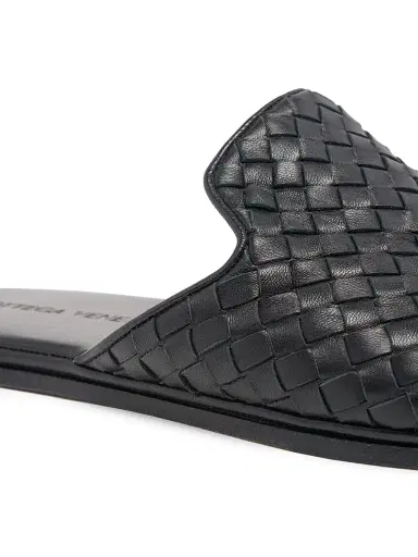Bottega Veneta Men's Palazzo Intrecciato Leather Mules | Thumbnail 6 Bottega Veneta Men's Palazzo Intrecciato Leather Mules | Thumbnail 6