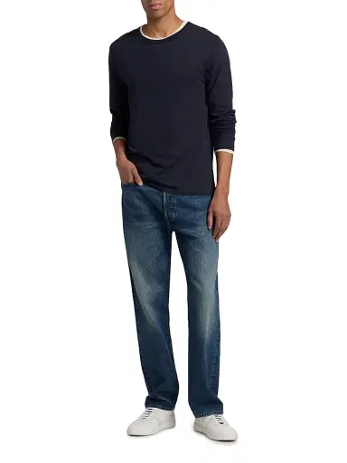 Vince Men's Fine Slub Cotton Double-Layer Crewneck T-Shirt - Coastal Smock - Size XXL | Thumbnail 2