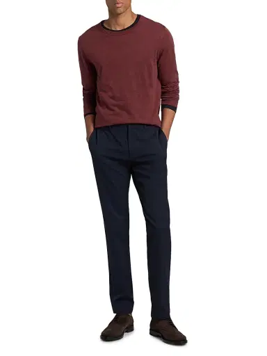 Vince Men's Fine Slub Cotton Double-Layer Crewneck T-Shirt - Deep Satin - Size XXL | Thumbnail 2