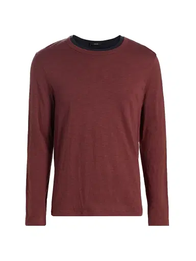 Vince Men's Fine Slub Cotton Double-Layer Crewneck T-Shirt - Deep Satin - Size XXL | Thumbnail 1