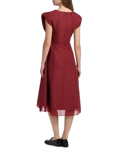 3.1 Phillip Lim Women's Draped Bow Cocktail Dress - Crimson | Thumbnail 5 3.1 Phillip Lim Women's Draped Bow Cocktail Dress - Crimson | Thumbnail 5