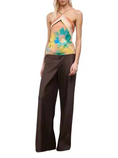 Staud Women's Cubism Halterneck Top - Superbloom Scarf - Size 14 | Thumbnail 2 Staud Women's Cubism Halterneck Top - Superbloom Scarf - Size 14 | Thumbnail 2