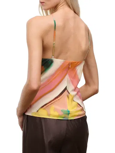 Staud Women's Cubism Halterneck Top - Superbloom Scarf - Size 14 | Thumbnail 4 Staud Women's Cubism Halterneck Top - Superbloom Scarf - Size 14 | Thumbnail 4
