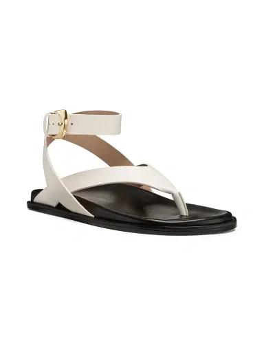 Stuart Weitzman Women's Marykate Leather Sandals - Cream - Size 8.5 | Thumbnail 2 Stuart Weitzman Women's Marykate Leather Sandals - Cream - Size 8.5 | Thumbnail 2