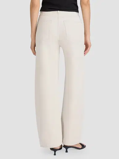 Frame Women's The Off Duty Drawstring Cotton-Linen Jeans - Natural Ecru - Size 31 | Thumbnail 2