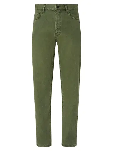Zegna Men's Stretch Cotton and Linen Roccia Jeans - Pine Green - Size 38 | Thumbnail 1