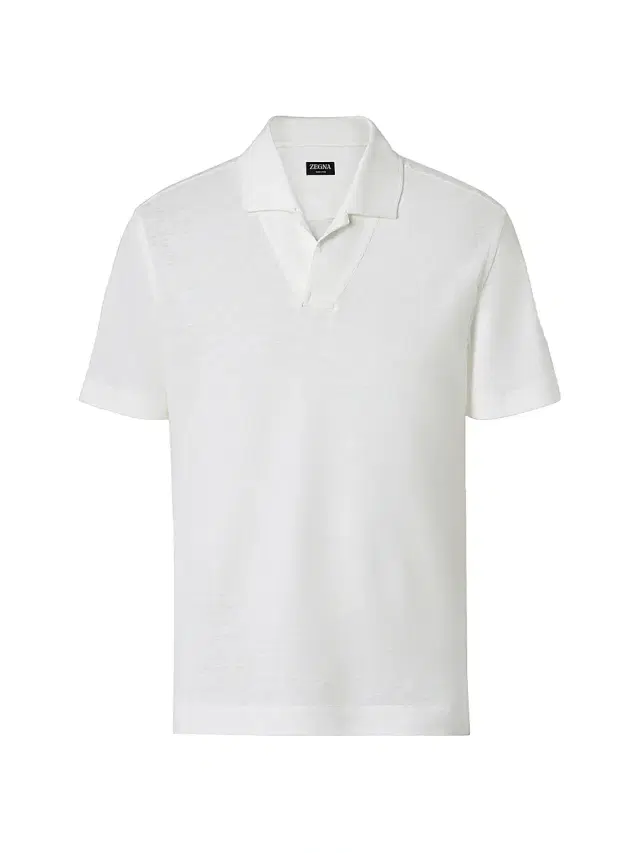 ZEGNA Men's Oasi Lino Polo Shirt - White