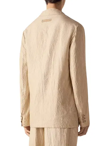 Zegna Men's Silk Jacket - Beige Brown - Size 42 | Thumbnail 3 Zegna Men's Silk Jacket - Beige Brown - Size 42 | Thumbnail 3