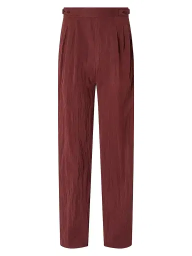 Zegna Men's Cotton Pants - Dark Burgundy - Size 36 | Thumbnail 1 Zegna Men's Cotton Pants - Dark Burgundy - Size 36 | Thumbnail 1