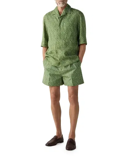 Zegna Men's Silk Shorts | Thumbnail 6 Zegna Men's Silk Shorts | Thumbnail 6