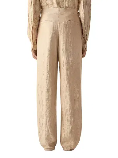 Zegna Men's Silk Pants - Beige Brown - Size 40 | Thumbnail 4 Zegna Men's Silk Pants - Beige Brown - Size 40 | Thumbnail 4