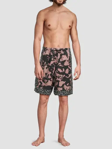 Dries Van Noten Men's Two-Tone Abstract Print Swim Shorts - Old Rose - Size XL | Thumbnail 2