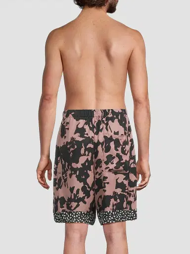Dries Van Noten Men's Two-Tone Abstract Print Swim Shorts - Old Rose - Size XL | Thumbnail 5