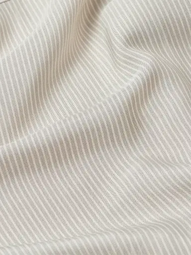 Zegna Men's Striped Silk Shirt - White Beige - Size 17 | Thumbnail 2 Zegna Men's Striped Silk Shirt - White Beige - Size 17 | Thumbnail 2