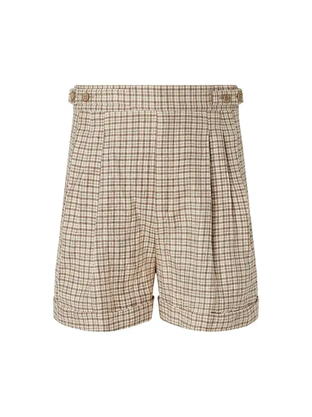 ZEGNA Men's Silk Shorts - Beige