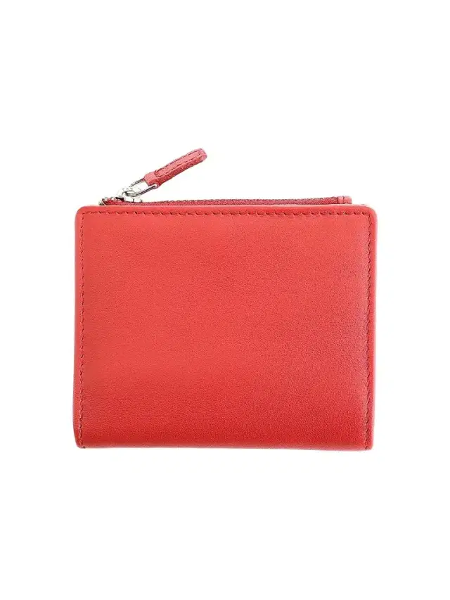 Royce New York Women's  Compact Leather Wallet - Red
