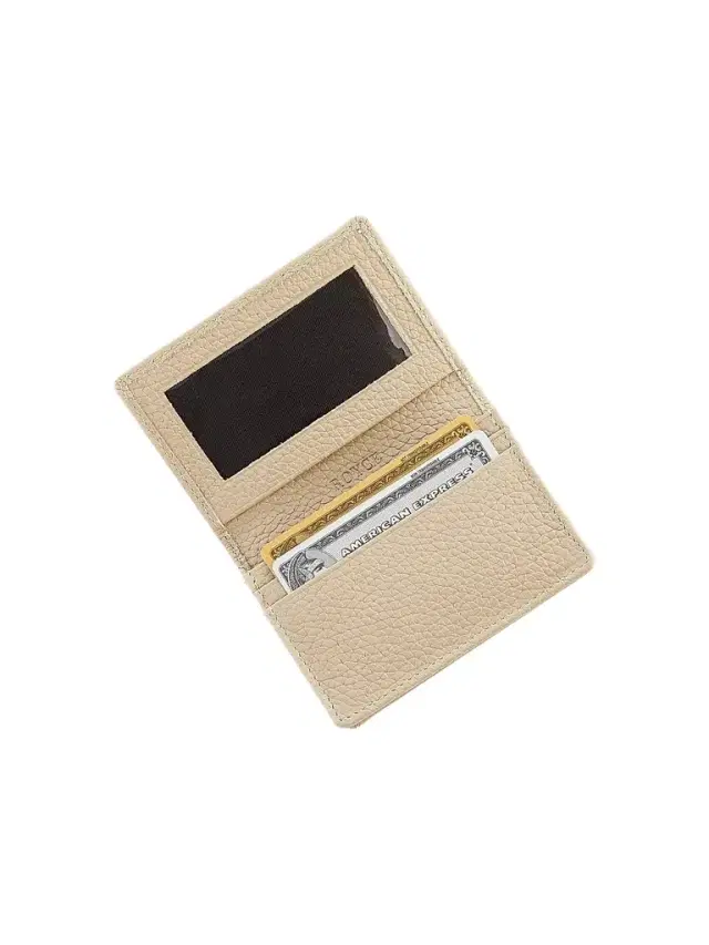 Royce New York Women's Business Card Holder - Taupe