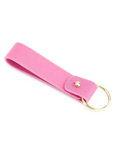 Royce New York Royce New York Minimalist Leather Key Fob - Bright Pink | Thumbnail 3