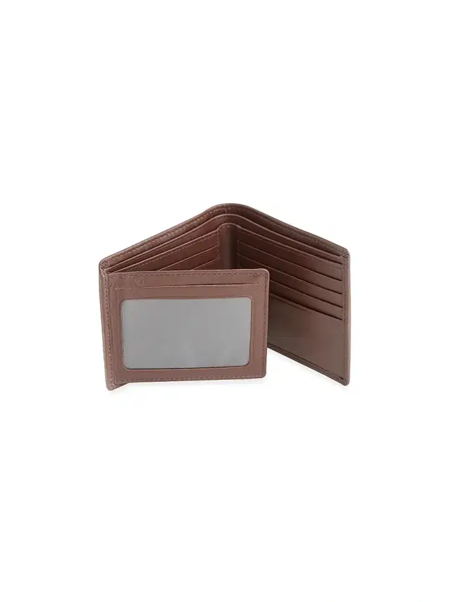 Royce New York Men's RFID Blocking Tri-Fold Wallet - Brown