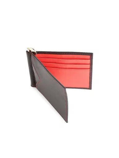 Royce New York Men's RFID-Blocking Leather Money Clip Wallet - Red | Thumbnail 2 Royce New York Men's RFID-Blocking Leather Money Clip Wallet - Red | Thumbnail 2