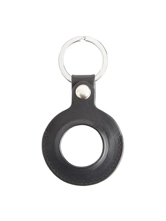 Royce New York Leather Air Tag Sleeve - Black
