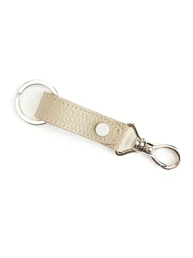 Royce New York Signature Key Fob - Taupe | Thumbnail 2