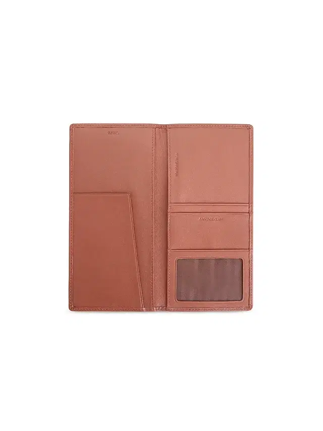 Royce New York Passport Travel Document Case Brown
